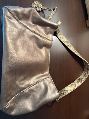 Liz Claiborne Metallic Rose Gold Shoulder Bag.